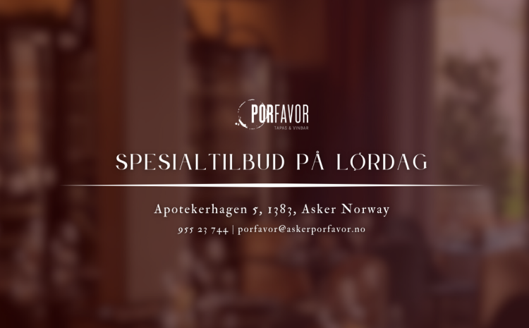  Spesialtilbud på lørdag